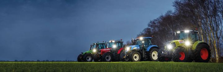 Traktorer med LED-belysning