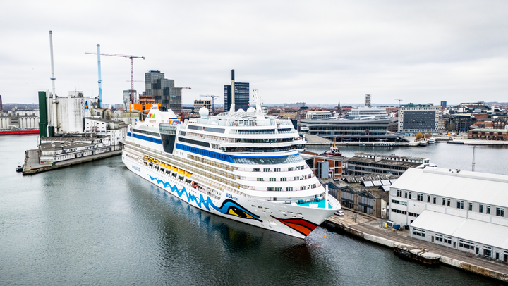 AIDAmar er et af de fem krydstogtskibe, der besøger Aarhus i uge 29.