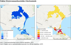 Kort 1 og 2 Oversvømmelse Kerteminde
