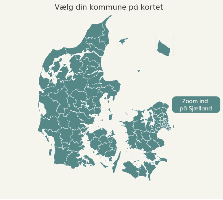 På to interaktive danmarkskort, et over kommunerne og et over regionerne, kan du se, hvordan spidskandidaterne til hhv. kommunal og regionsrådsvalget 2025 vil prioritere psykiatrien efter valget.