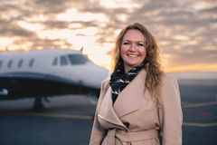 Lotta Sandsgaard er både pilot og CEO i Aarhus Airport.
