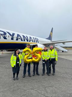 Ryanair 25 år i Aarhus Airport