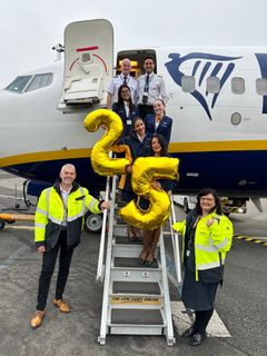 Ryanair 25 år i Aarhus Airport