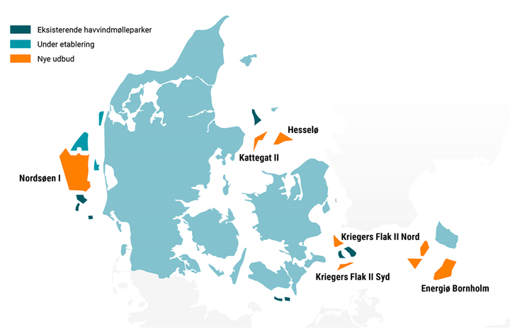 Illustration: Offshore Wind farms in Denmark