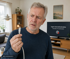 Nogle adresser i Danmark har dårlige internetforbindelser