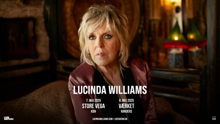 Lucinda Williams - Store VEGA & Værket - 7. maj 2025 + 8. maj 2025