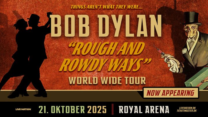 Artwork for koncert med Bob Dylan i Royal Arena
