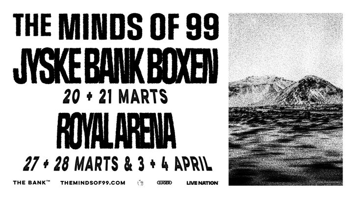 Koncertposter for arenatour med The Minds of 99