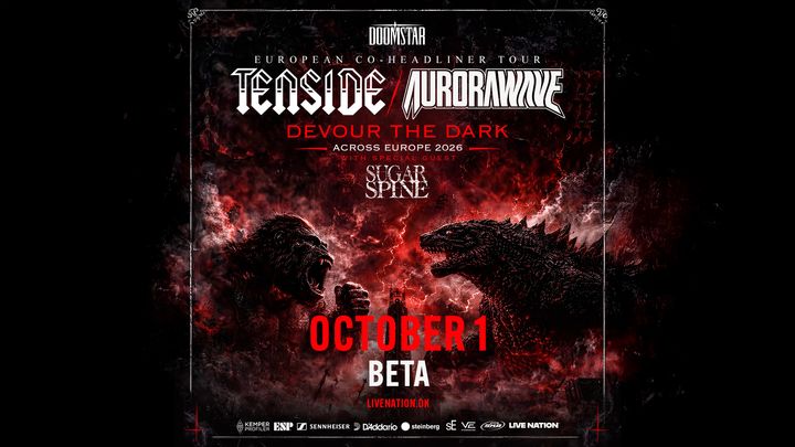 Artwork til koncerten med TENSIDE og aurorawave