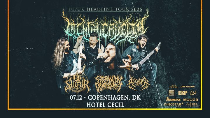 Artwork til koncerten med Mental Cruelty