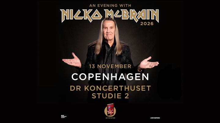 Nicko McBrain - DR Koncerthuset, Studie 2 - 13. november 2026