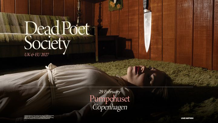 Artwork til koncert med Dead Poet Society