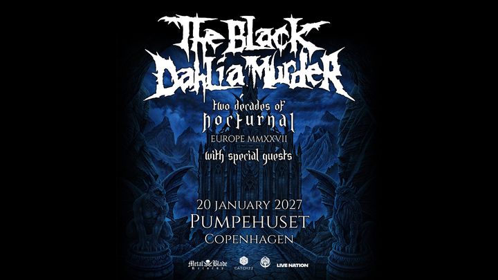 Artwork til koncerten med The Black Dahlia Murder