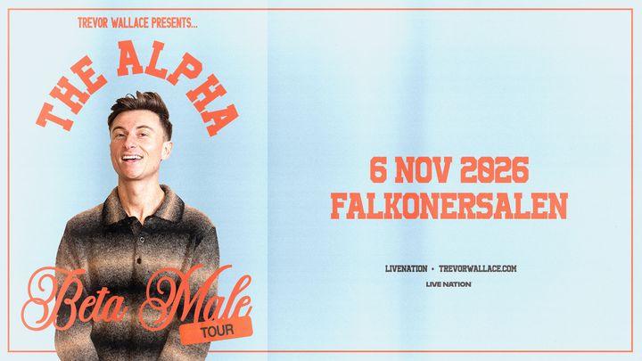 Artwork til showet med Trevor Wallace i Falkonersalen