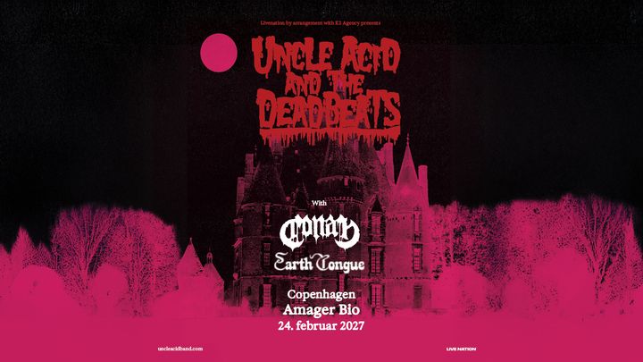 Artwork til koncerten i Amager Bio med Uncle Acid and The Deadbeats