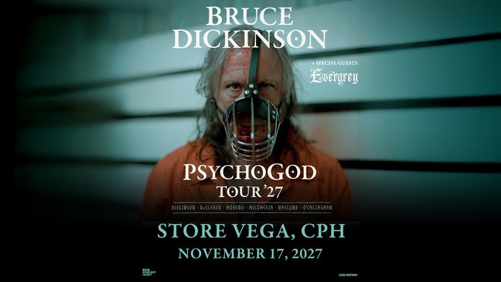 Artwork til koncerten med Bruce Dickinson