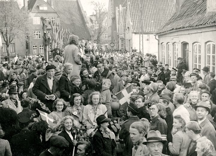Befrielsesdagene i Tønder. Foto: Frihedsmuseet
