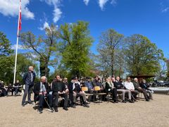 Frihedsmuseet fejrede 80-året for befrielsen ved at indvie den rullende modstandsvogn, som elever fra fem erhvervsskoler landet over i fællesskab har bygget. Inden i er der historie om nogle af de unge, der valgte at gå til modstand under besættelsen. Foto: Frihedsmuseet