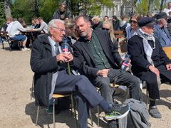 99-årige Ejler Borch (yderst tv.) gik ind i modstandsarbejdet som 18-årig og var med til flere store sabotageaktioner. Foto: Frihedsmuseet
