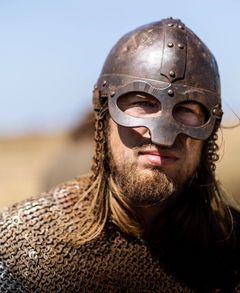 En vikingekriger på Trelleborg