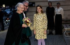 Sådan så det ud, da H.M. Dronningen ankom til Forskningens Aften på Nationalmuseet sidste år. Foto: Ulrik Jantzen, Nationalmuseet.