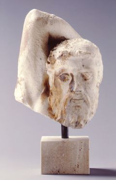Kentaurhoved fra Parthenon. Foto: John Lee, Nationalmuseet.