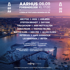 Publikum kan se frem til en sand kavalkade af Aarhus-artister fra forskellige generationer, der alle er samlet den 6. september til at fejre Festugens 60-års jubilæum.