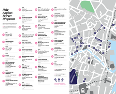 Kort over programmet til Hele Aarhus Fejrer