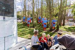 Foto fra jubilæumsarrangementet i Aarhus Midtby 'Hele Aarhus Fejrer'.