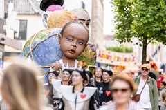 Foto fra jubilæumsarrangementet i Aarhus Midtby 'Hele Aarhus Fejrer'.