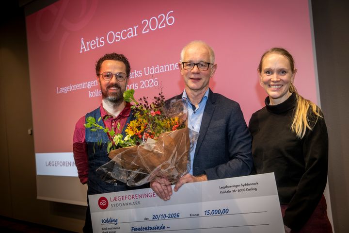 Theis Aagaard Sonnichsen, Christian Backer Mogensen og Mette Juul Kristoffersen. Foto: Palle Skov