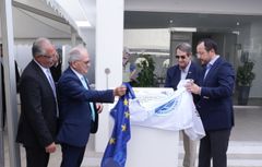 Cyperns præsident deltog i indvielsen af anlægget.