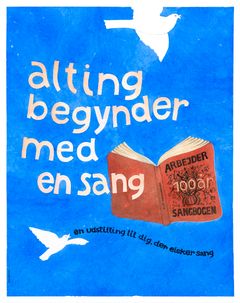 Plakat af Nina Ferlov, Alting begynder med en sang, 2026