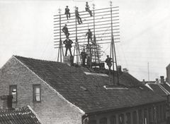 Telefonmontører på jysk landcentral, 1901