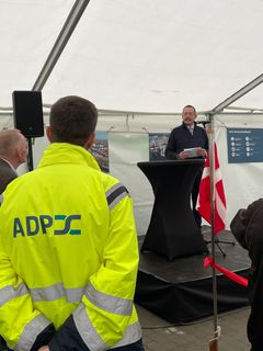 Christian Bro, Borgmester i Fredericia Kommune, satte bl.a. ord på havnens betydning for erhvervsudviklingen i området.