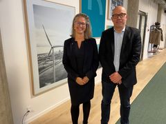 Anette Galskjøt, CEO, Danish Export Association og Jan Hylleberg, viceadm. direktør i Green Power Denmark