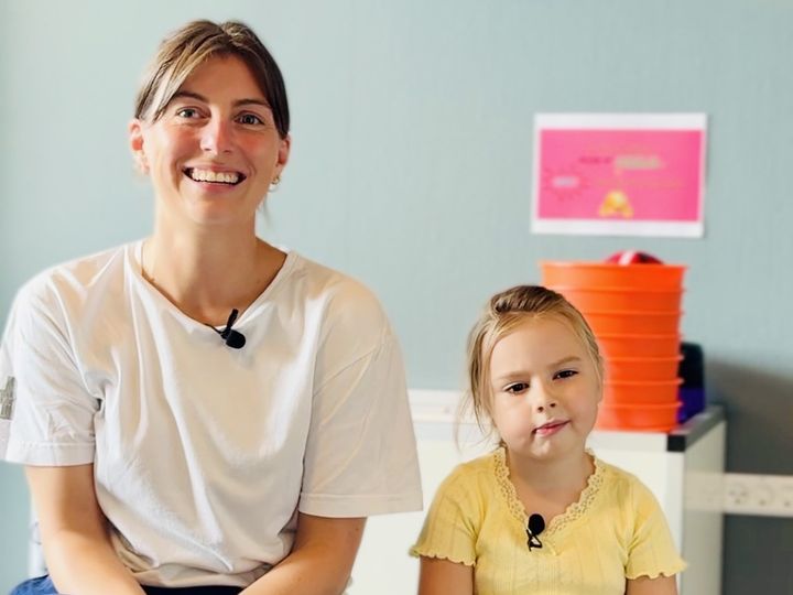 Anna Pouplier og 6-årige Lilje