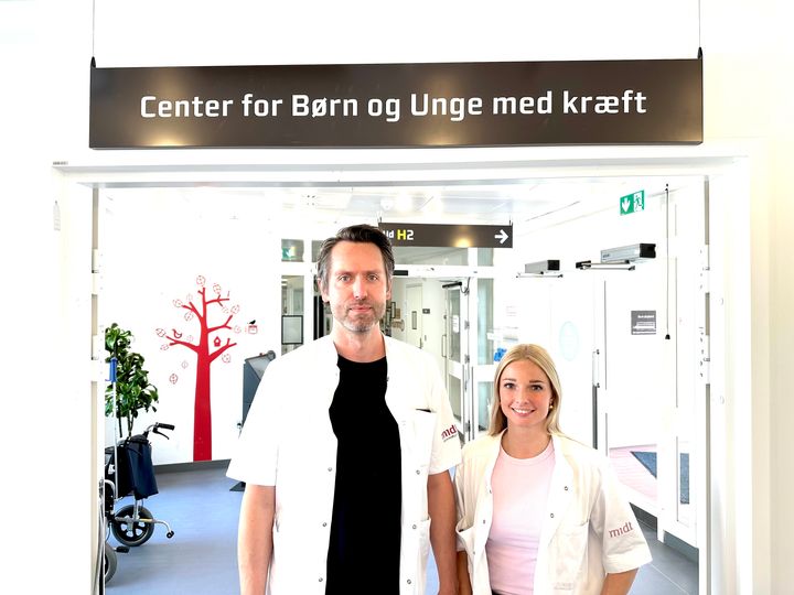 Kristian Løvvik Juul-Dam og Camilla Poulsen fra AUH