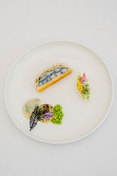 Første severing: Dansk sandart fra AquaPri samt blåmuslinger og østers fra Fiskerikajen.