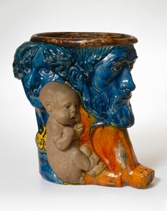 J.F. Willumsen, Faderen, moderen og deres nyfødte barn/Familievasen, 1891. Designmuseum Danmark. Foto: Pernille Klemp