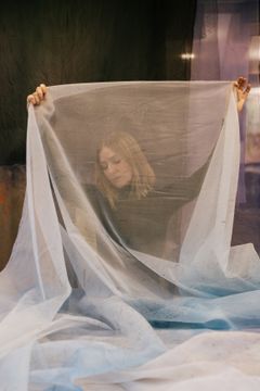 Nikoline Liv Andersen i Statens Værksteder. Foto: Luka Hesselberg