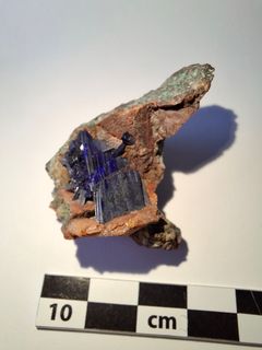 Azurite fra Tsumeb i Namibia, Statens Naturhistoriske Museum