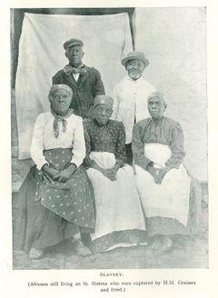 Five liberated Africans still living on St Helena in around 1900. Credit: National Museums Liverpool