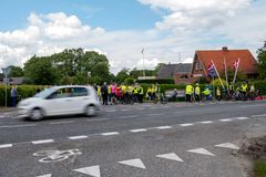 Mange var mødt op for at være med til indvielsen af ABCykelstien mellem Agerskov og Branderup. Foto: Ulrik Pedersen, Tønder Kommune
