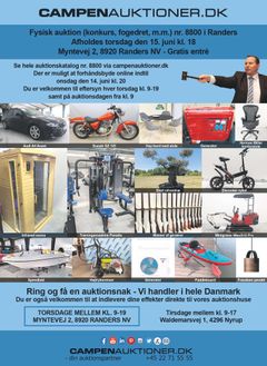 Pratiske informationer om fysisk auktion 8800