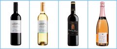 Reserva De La Tierra Heredad Vegarte rødvin og hvidvin, Pink Fizz Cava Rosé Brut og Ramirez de la Piscina Rioja Crianza