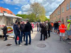 Rejsegilde i Rosenparken, Nakskov Almene Boligselskab. Foto: Boilgkontoret Danmark