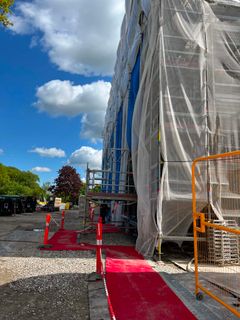 Rosenparken, Nakskov Almene Boligselskab under renovering. Foto: Boligkontoret Danmark