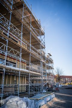 De slidte 1960’er-byggerier gennemgår en total forvandling, der sker fra 2025 til 2027. Foto: Mikkel Weje Nielsen
