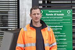 Jens Stræde Bondesen, driftsleder for genbrugspladserne i Varde Kommune
